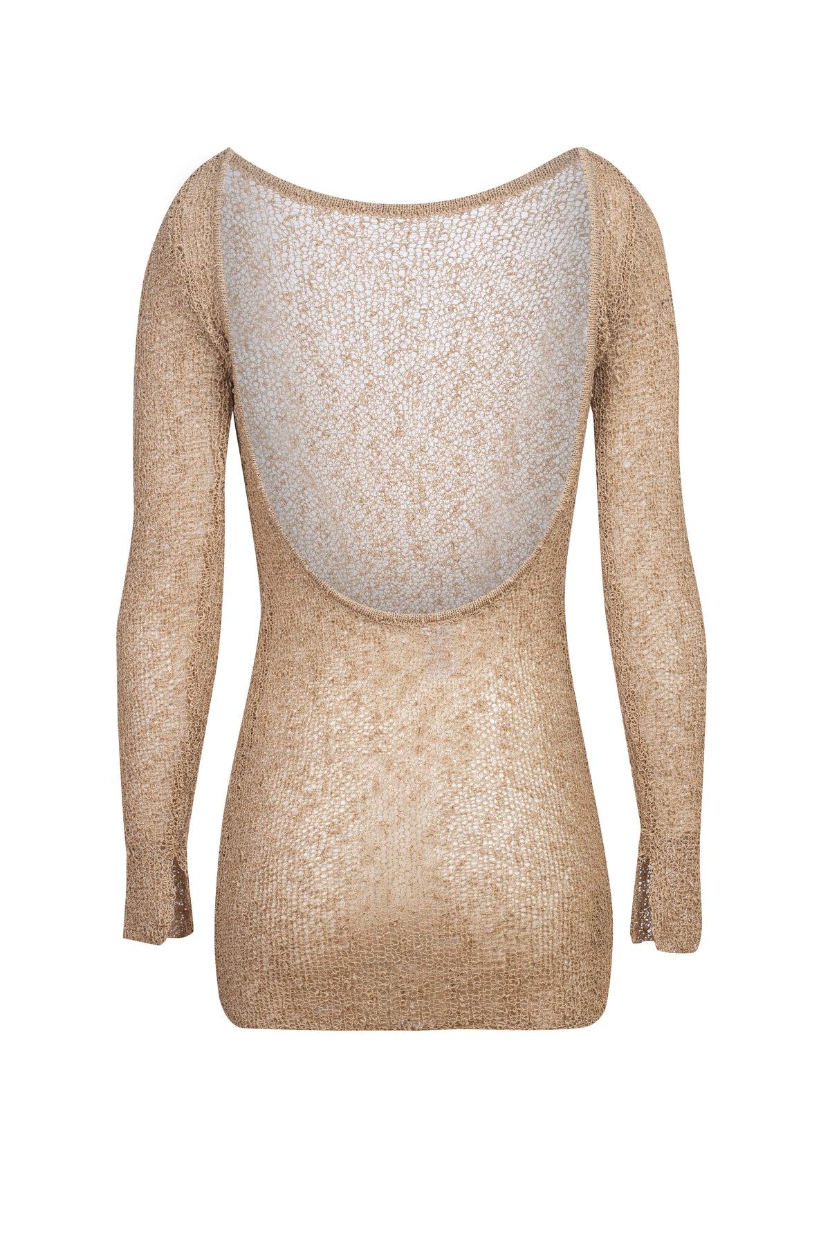 Gaia knit dress, nude