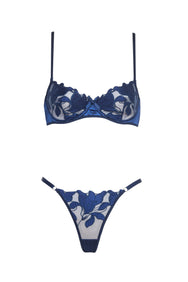 AMINA matching set in midnight blue